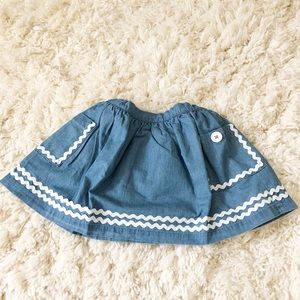 Mini Boden Twirly nautical skirt